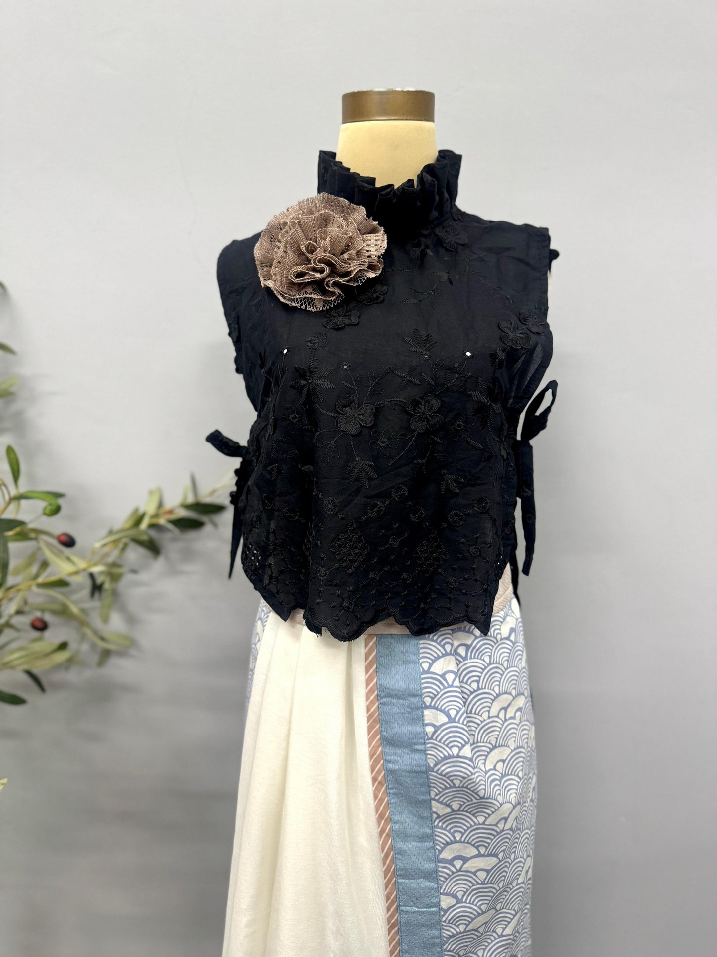 Pleated Vest