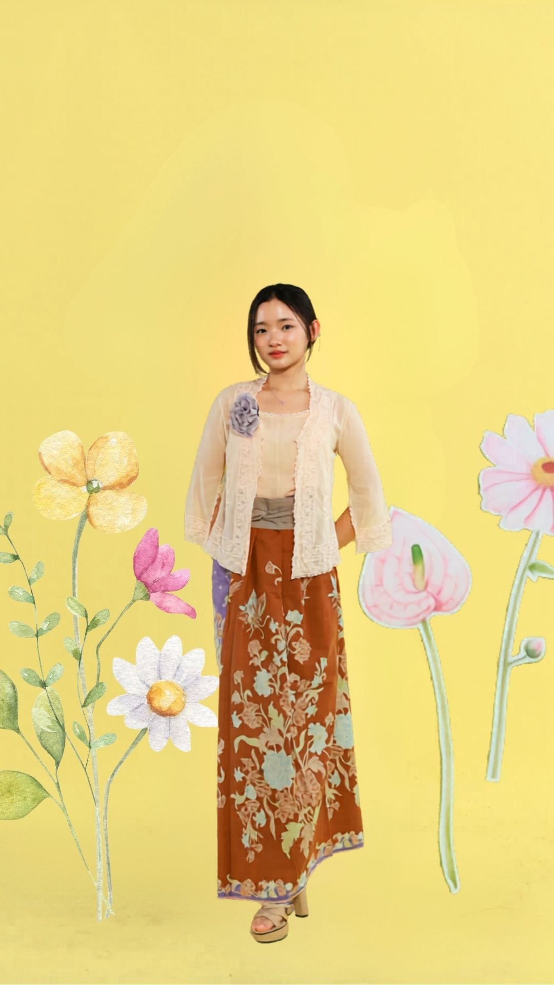 Kebaya Nonya Bordir