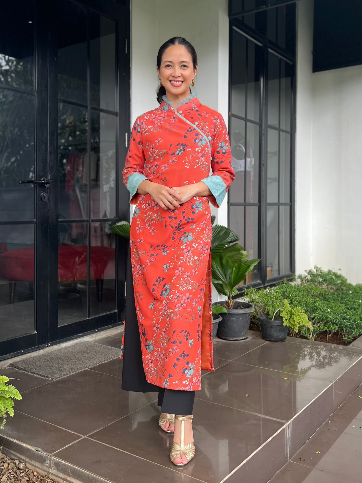 Tunik cheongsam